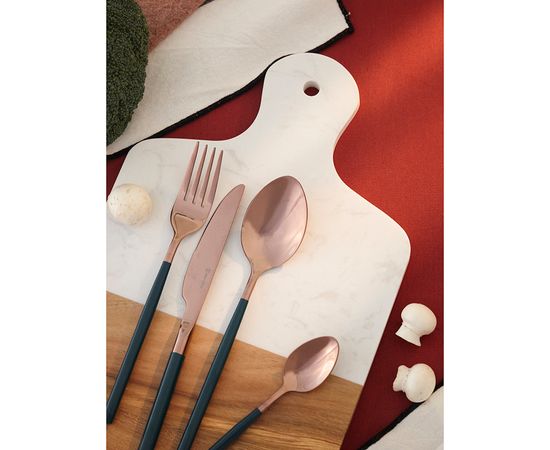 Набор столовых приборов Duality, розовое золото, 16 пред., Liberty Jones, фото , изображение 3