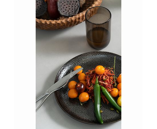 Набор обеденных тарелок Dots, d 26 см, черные, 2 шт., Liberty Jones, фото , изображение 3