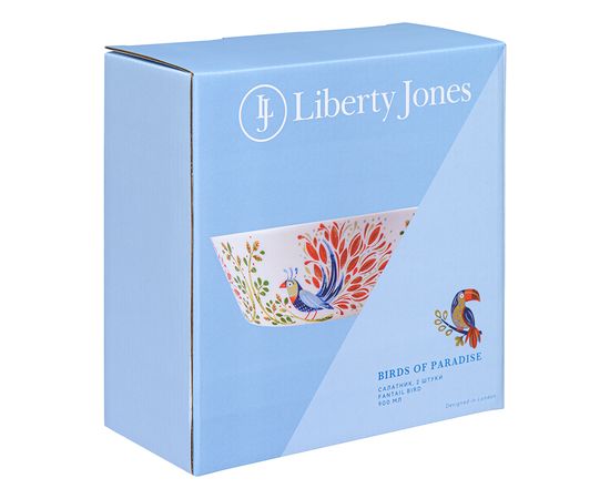 Набор салатников Fantail Bird из коллекции Birds of Paradise в подарочной упаковке, 900 мл, 2 шт., Liberty Jones, фото , изображение 10