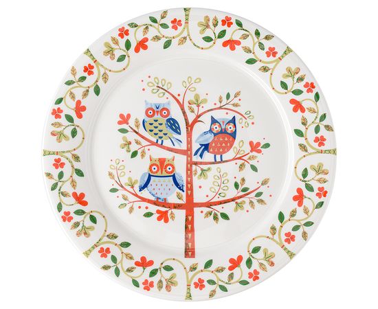 Тарелка Owl из коллекции Birds of Paradise, d 28 см, Liberty Jones, фото 