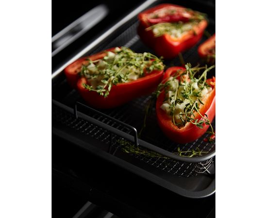 Противень для запекания с решеткой-гриль Roast Masters, 25х33 см, черный, Liberty Jones, фото , изображение 5