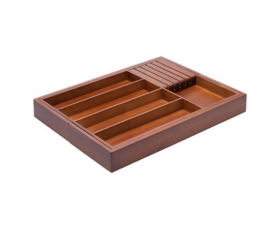 Органайзер для столовых приборов с держателем для ножей раздвижной Bambox, 32,5х43 см, Liberty Jones, фото , изображение 8