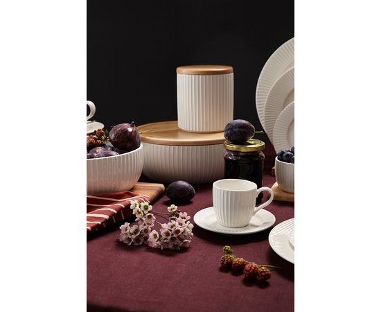 Набор чашек с блюдцами Soft Ripples, Dual Glazing, 125 мл, 2 шт., Liberty Jones, фото , изображение 3