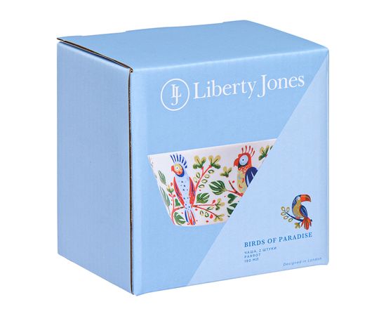Набор чаш Parrot из коллекции Birds of Paradise в подарочной упаковке, 180 мл, 2 шт., Liberty Jones, фото , изображение 9