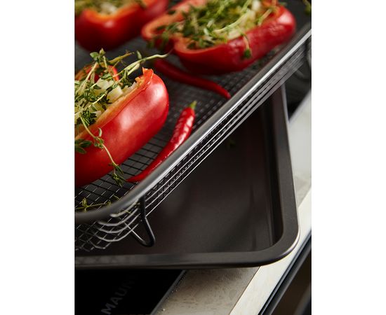 Противень для запекания с решеткой-гриль Roast Masters, 25х33 см, черный, Liberty Jones, фото , изображение 9