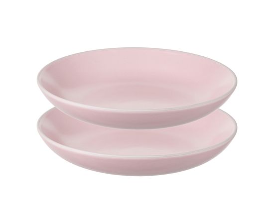 Набор тарелок для пасты Simplicity, d 20 см, розовые, 2 шт., Liberty Jones, фото 