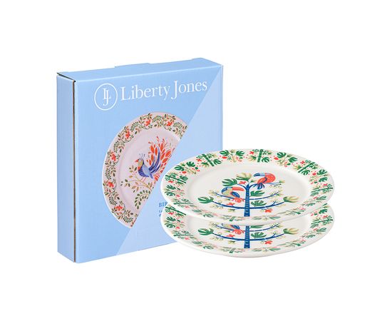 Набор тарелок Toucan из коллекции Birds of Paradise в подарочной упаковке, d 18 см, 2 шт., Liberty Jones, фото 