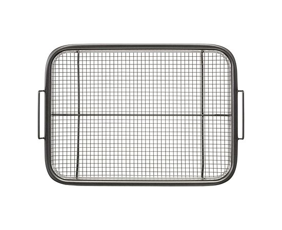 Противень для запекания с решеткой-гриль Roast Masters, 25х33 см, черный, Liberty Jones, фото , изображение 13