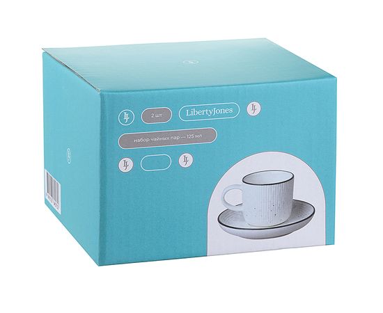 Набор чайных пар Contour, 125 мл, 2 шт., Liberty Jones, фото , изображение 5