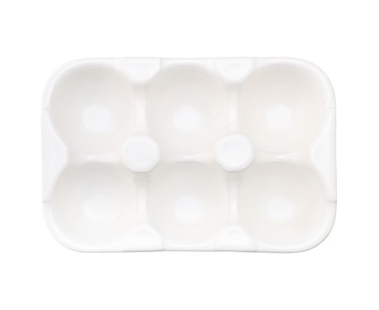 Подставка для яиц Simplicity, 18,6х12,4 см, белая, Liberty Jones, фото , изображение 7