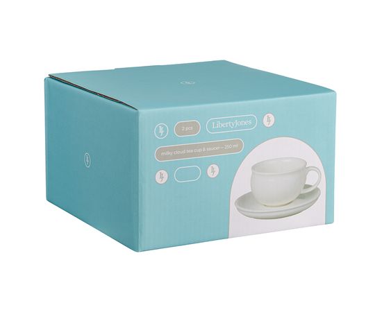 Набор чайных пар Milky Cloud, 250 мл, 2 шт., Liberty Jones, фото , изображение 3