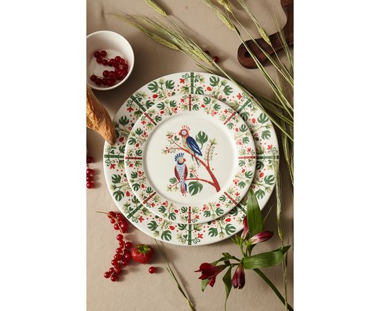 Тарелка Parrot из коллекции Birds of Paradise, d 21 см, Liberty Jones, фото , изображение 3