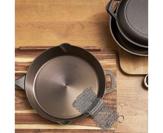 Сковорода чугунная Brasen с масляной полировкой, d 25 см, Liberty Jones, фото , изображение 7