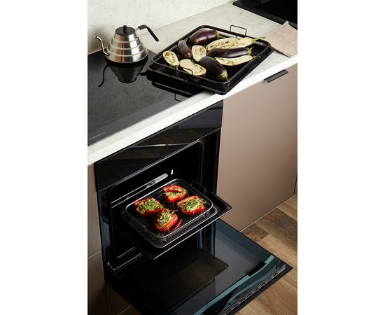 Противень для запекания с решеткой-гриль Roast Masters, 36х45 см, черный, Liberty Jones, фото , изображение 2