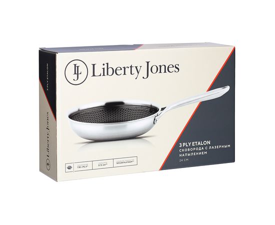 Сковорода 3Ply Etalon с лазерным напылением, d 24 см, Liberty Jones, фото , изображение 16