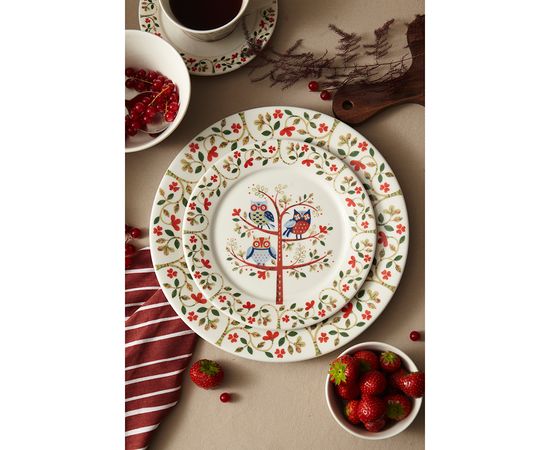 Тарелка Owl из коллекции Birds of Paradise, d 28 см, Liberty Jones, фото , изображение 4