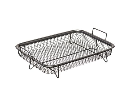 Противень для запекания с решеткой-гриль Roast Masters, 25х33 см, черный, Liberty Jones, фото , изображение 12