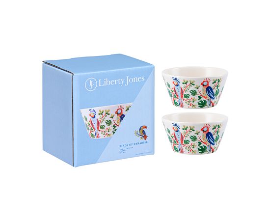 Набор чаш Parrot из коллекции Birds of Paradise в подарочной упаковке, 180 мл, 2 шт., Liberty Jones, фото 