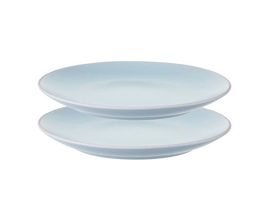 Набор тарелок Simplicity, d 21,5 см, голубые, 2 шт., Liberty Jones, фото 
