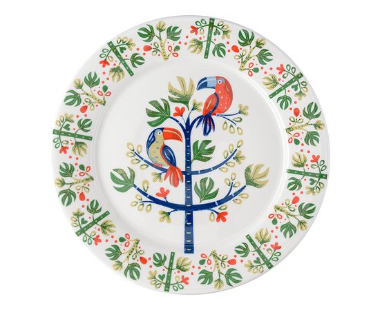 Набор тарелок Toucan из коллекции Birds of Paradise в подарочной упаковке, d 28 см, 2 шт., Liberty Jones, фото , изображение 5