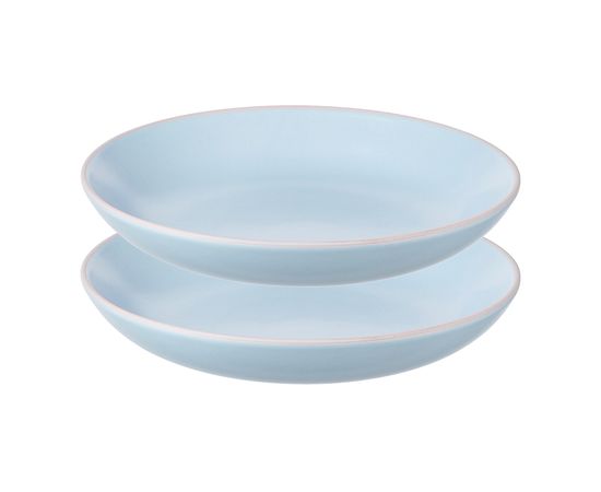 Набор тарелок для пасты Simplicity, d 20 см, голубые, 2 шт., Liberty Jones, фото 