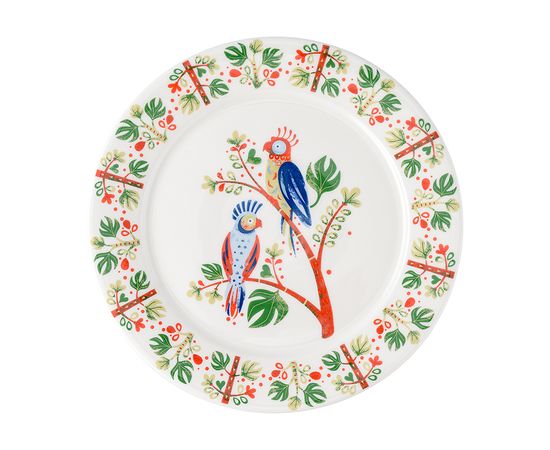 Набор тарелок Parrot из коллекции Birds of Paradise в подарочной упаковке, d 21 см, 2 шт., Liberty Jones, фото , изображение 4