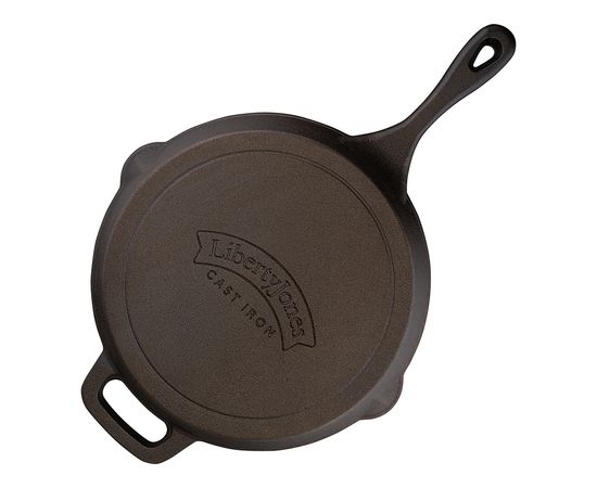 Сковорода чугунная Brasen с масляной полировкой, d 25 см, Liberty Jones, фото , изображение 9