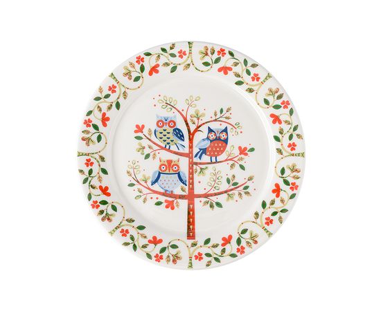 Набор тарелок Owl из коллекции Birds of Paradise в подарочной упаковке, d 18 см, 2 шт., Liberty Jones, фото , изображение 5