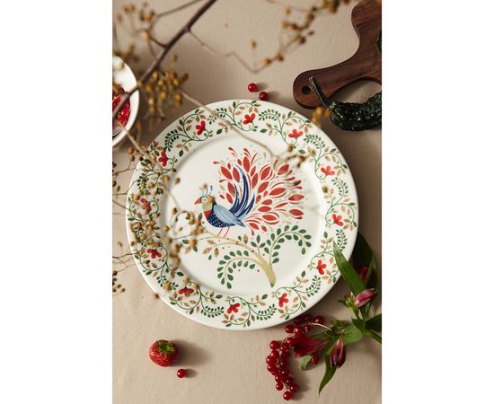 Тарелка Fantail Bird из коллекции Birds of Paradise, d 28 см, Liberty Jones, фото , изображение 3