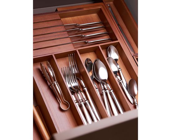 Органайзер для столовых приборов с держателем для ножей раздвижной Bambox, 32,5х43 см, Liberty Jones, фото , изображение 5