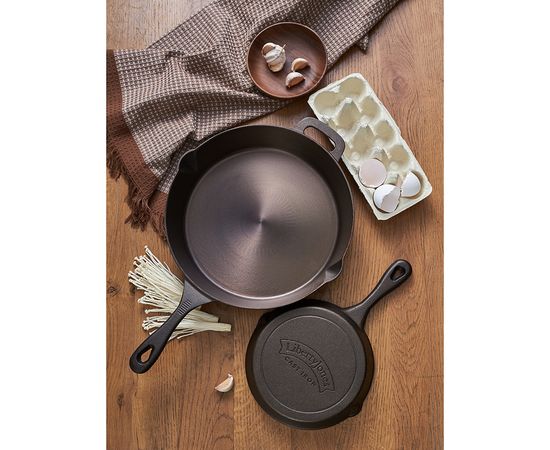 Сковорода чугунная Brasen с масляной полировкой, d 25 см, Liberty Jones, фото , изображение 3