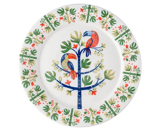 Тарелка Toucan из коллекции Birds of Paradise, d 28 см, Liberty Jones, фото 