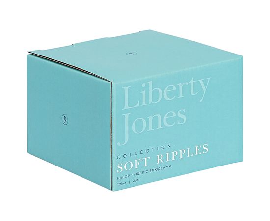 Набор чашек с блюдцами Soft Ripples, Dual Glazing, 125 мл, 2 шт., Liberty Jones, фото , изображение 9