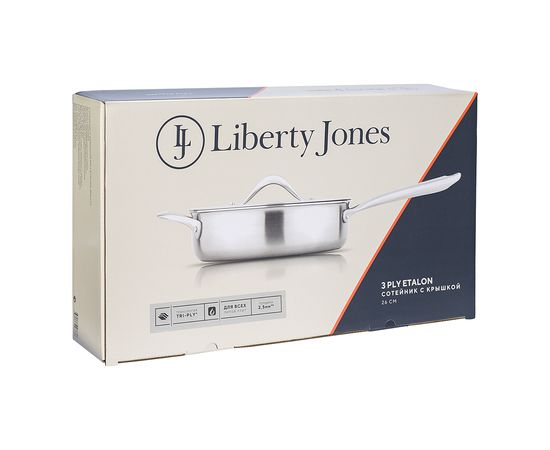 Сотейник с крышкой 3Ply Etalon, d 26 см, Liberty Jones, фото , изображение 15