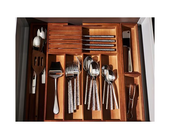 Органайзер для столовых приборов с держателем для ножей раздвижной Bambox, 32,5х43 см, Liberty Jones, фото , изображение 2