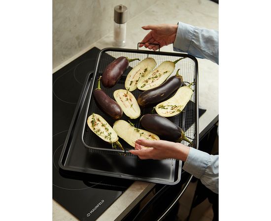 Противень для запекания с решеткой-гриль Roast Masters, 36х45 см, черный, Liberty Jones, фото , изображение 3