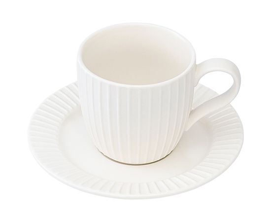 Набор чашек с блюдцами Soft Ripples, Dual Glazing, 125 мл, 2 шт., Liberty Jones, фото , изображение 6