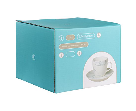 Набор чайных пар Marble, 250 мл, 2 шт., Liberty Jones, фото , изображение 19