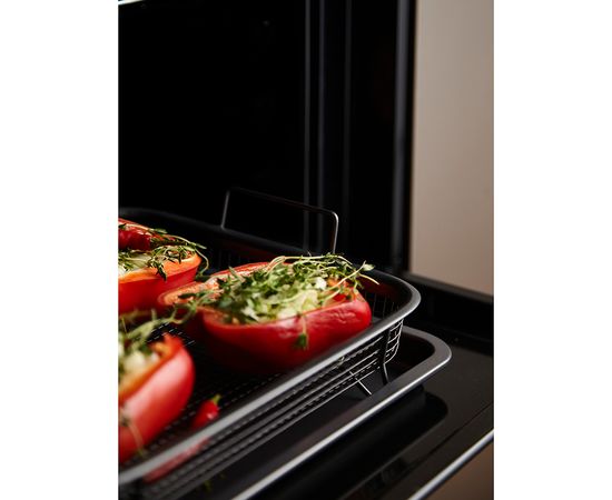 Противень для запекания с решеткой-гриль Roast Masters, 25х33 см, черный, Liberty Jones, фото , изображение 7