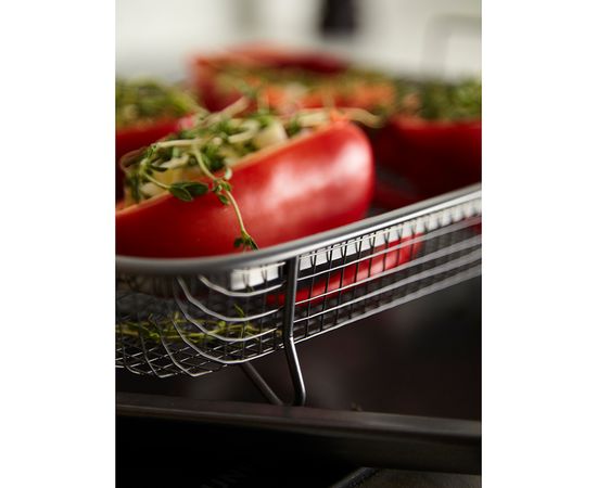 Противень для запекания с решеткой-гриль Roast Masters, 25х33 см, черный, Liberty Jones, фото , изображение 10