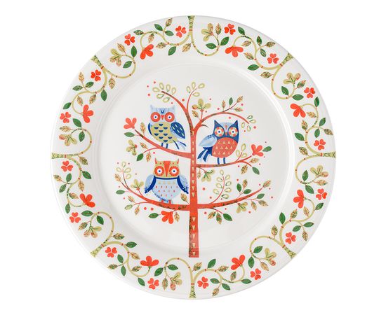 Набор тарелок Owl из коллекции Birds of Paradise в подарочной упаковке, d 28 см, 2 шт., Liberty Jones, фото , изображение 6