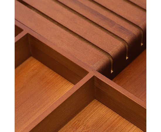 Органайзер для столовых приборов с держателем для ножей раздвижной Bambox, 32,5х43 см, Liberty Jones, фото , изображение 9