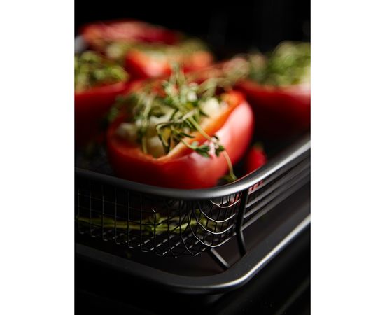 Противень для запекания с решеткой-гриль Roast Masters, 25х33 см, черный, Liberty Jones, фото , изображение 8