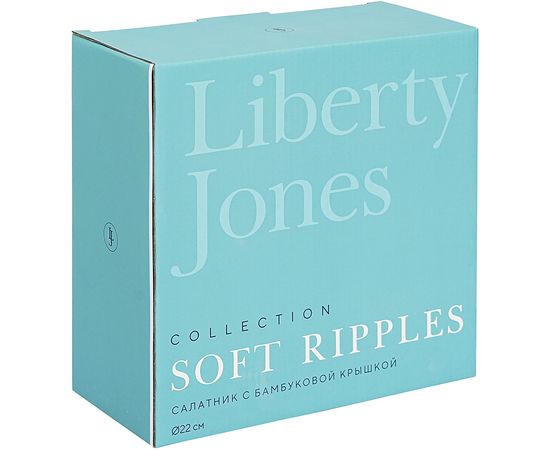 Салатник с крышкой из каучукового дерева Soft Ripples, Dual Glazing, d 22 см, Liberty Jones, фото , изображение 8