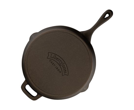 Сковорода чугунная Brasen с масляной полировкой, d 30 см, Liberty Jones, фото , изображение 8