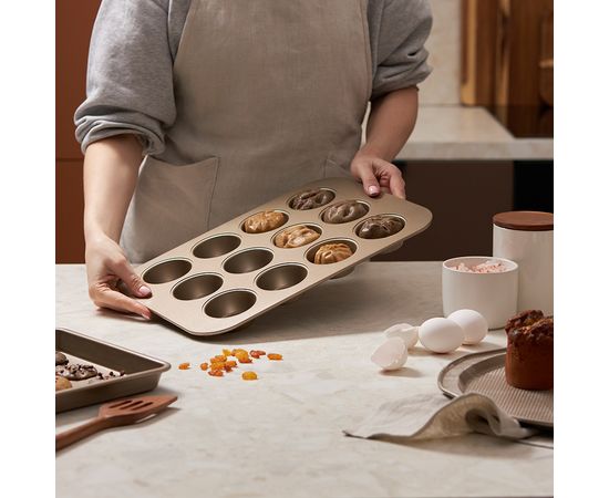 Форма для приготовления кексов и пирожных Bake Masters, 40х28 см, Liberty Jones, фото , изображение 4