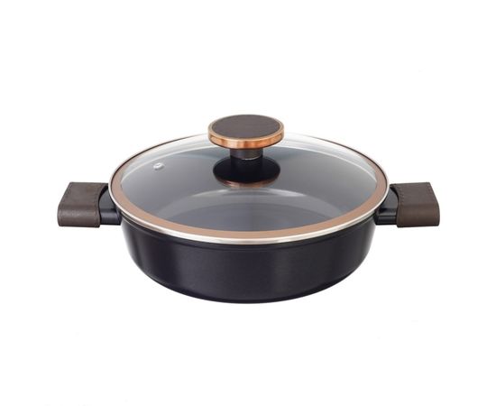 Жаровня со стеклянной крышкой для индукционных плит Noblesse 2,7 л, 24 см, Neoflam, фото 