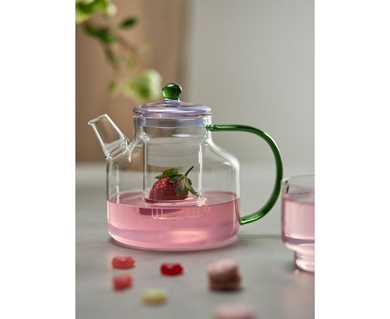 Чайник заварочный Orb, 1,2 л, фиолетовый/зеленый, Liberty Jones, фото , изображение 4