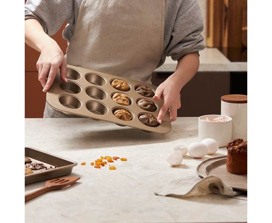 Форма для приготовления кексов и пирожных Bake Masters, 40х28 см, Liberty Jones, фото , изображение 5