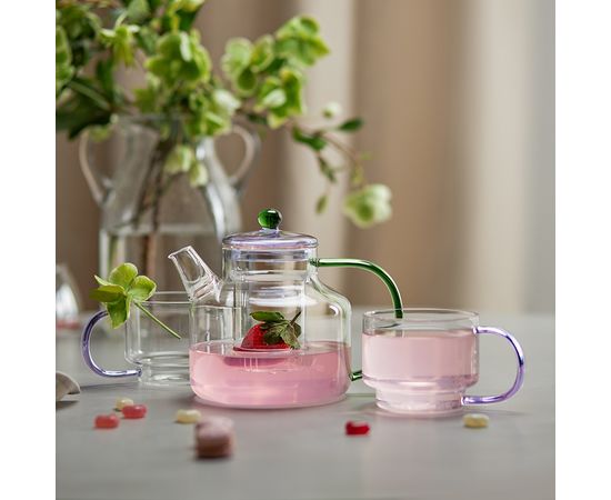 Чайник заварочный Orb, 1,2 л, фиолетовый/зеленый, Liberty Jones, фото , изображение 3